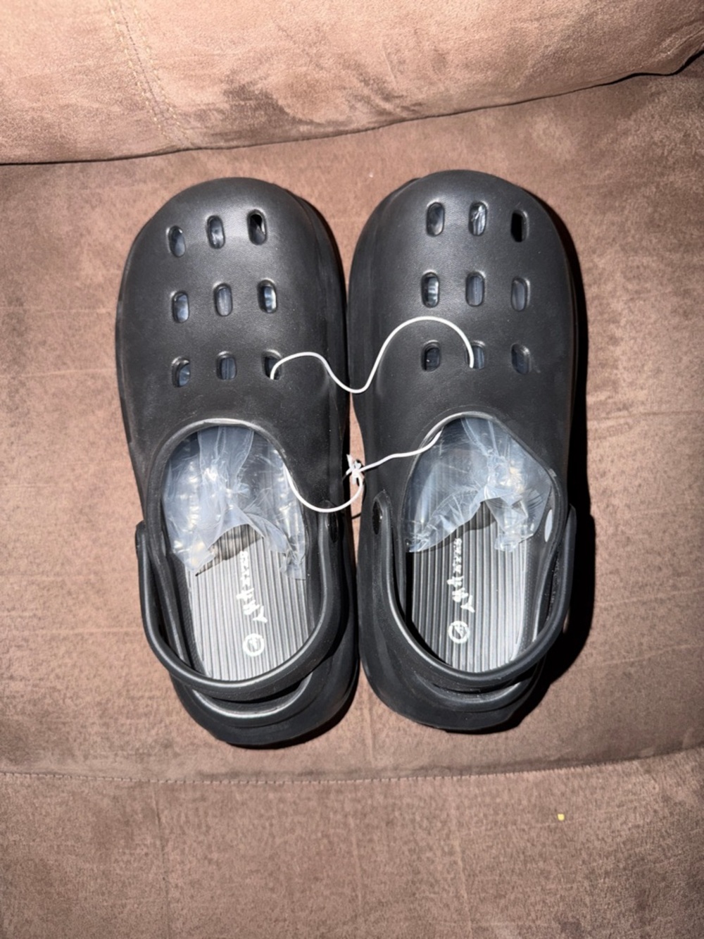 Women Black Slip-On Clog Shoes